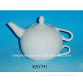 White Ceramic Modern Tea Set
